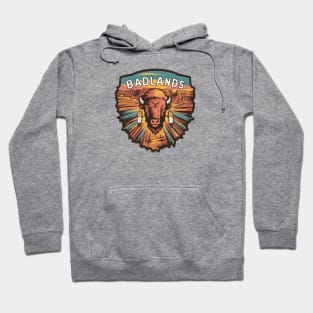 Badlands National Park Dramatic Bison Hoodie